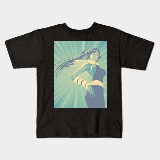 yoruichi shihouin Kids T-Shirt by DinoZard